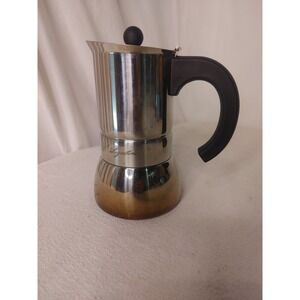 Lagostina Stovetop Camping Espresso Coffee Maker/ Pot For 6 Cups Stainless Steel